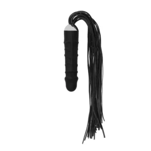 OUCH! Silicone Ball-Textured Intimate Whip 30cm Black
