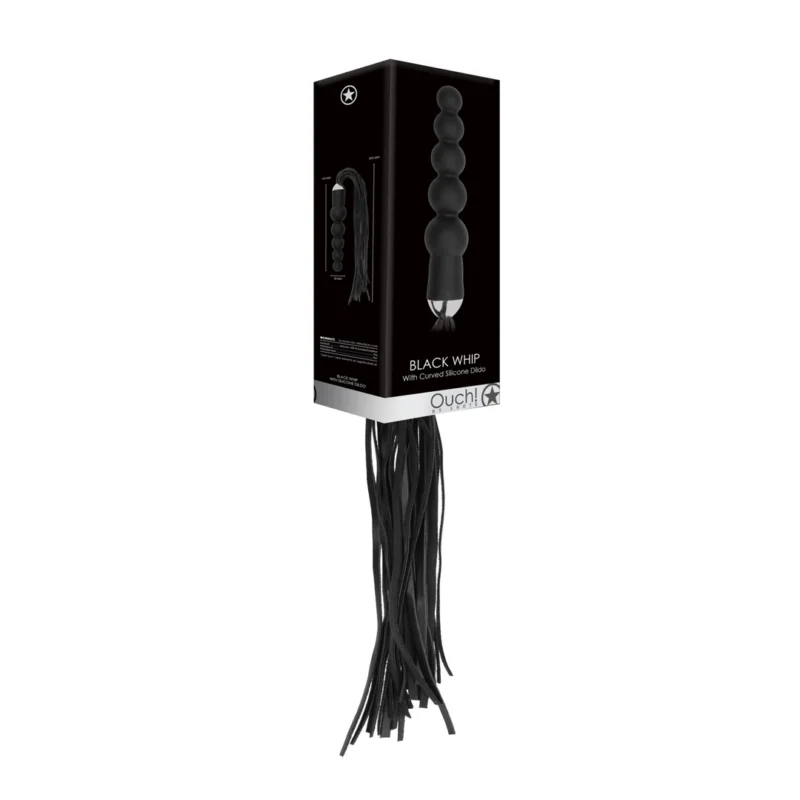 OUCH! Whip & Silicone Curved Intimate Trainer 30cm Black