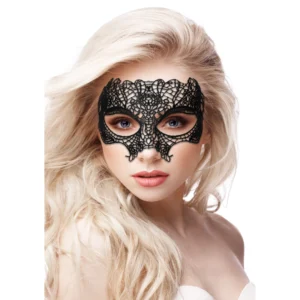 OUCH! Princess Royal Black Lace Mask - Lightweight Laser-Cut Design