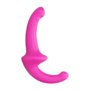 OUCH! Silicone Strapless Strap-On Purple 10-Speed Remote Control 12cm