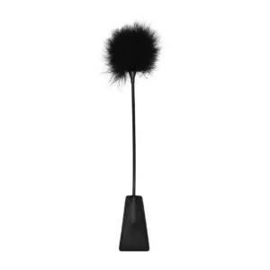Loving Joy Feather Crop - Elegant Accessory with Soft Feathers, Black