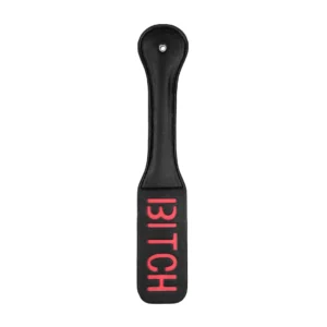 Ouch! Paddle Leather Impact Tool Reversed Imprint Black 32 cm