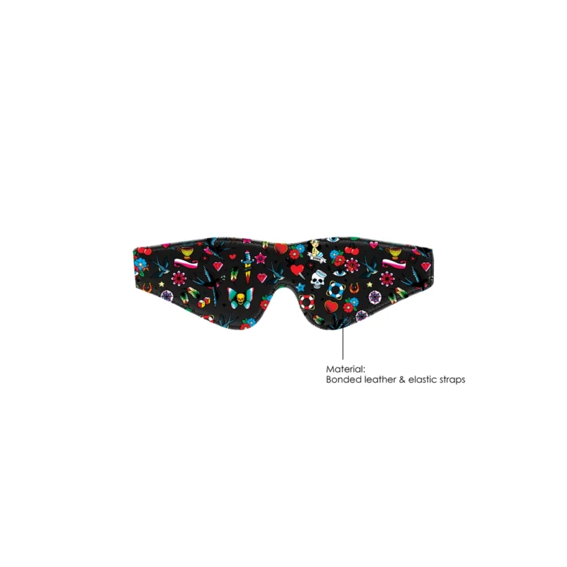 Loving Joy Printed Eye Mask - Adjustable Soft Sleep & Relaxation Cover