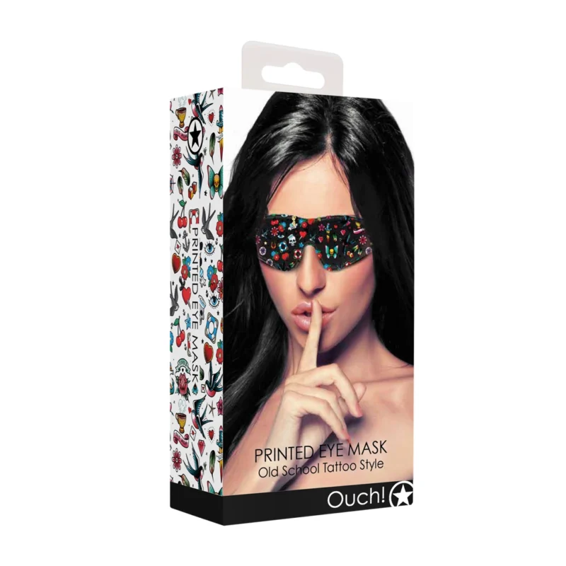 Loving Joy Printed Eye Mask - Adjustable Soft Sleep & Relaxation Cover