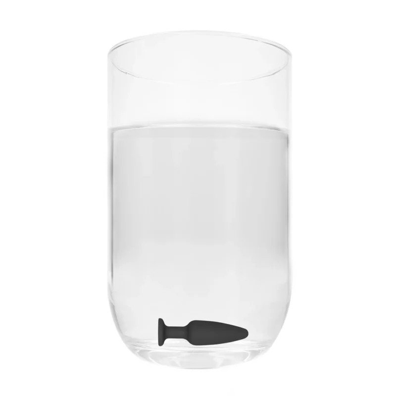 Sinner Gear Silicone Intimate Cone Plug with Diamond Base Black