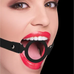 Shots Ouch! Silicone O-Ring System with Adjustable Leather Strap 57cm