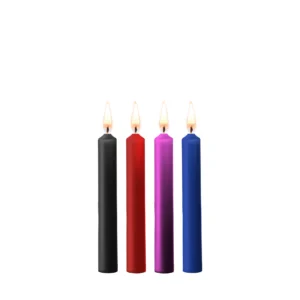 Ouch! Teasing Wax Candles Set 4 Multicolor - Low-Temp Drip System