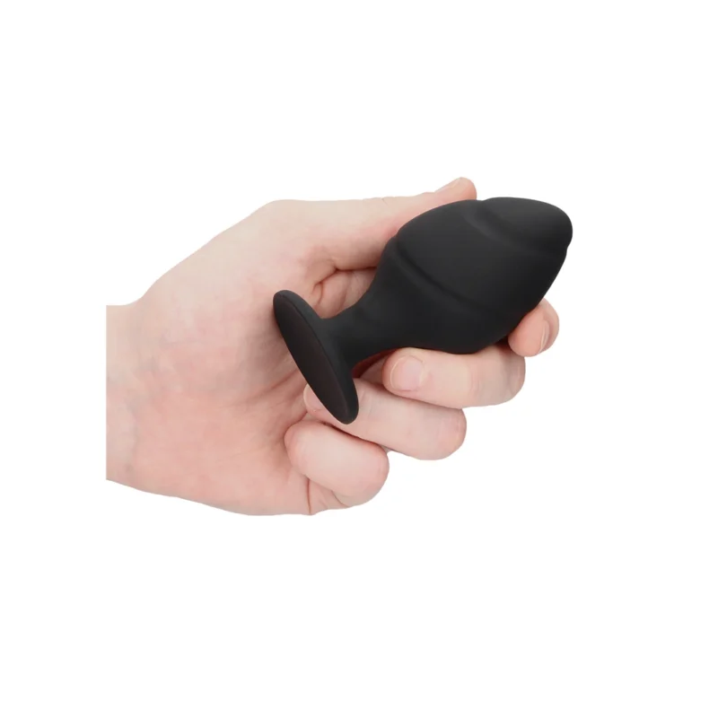 Swiwell Swirled Silicone Plug Set Black - Tapered Suction Base, 3 Sizes