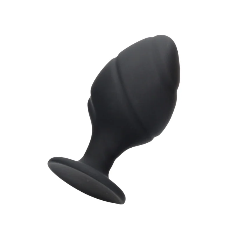 Swiwell Swirled Silicone Plug Set Black - Tapered Suction Base, 3 Sizes