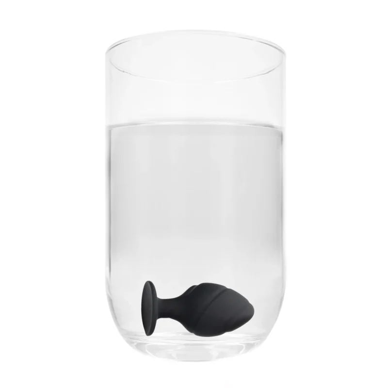 Swiwell Swirled Silicone Plug Set Black - Tapered Suction Base, 3 Sizes
