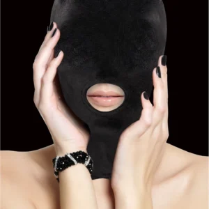 Ouch! Fetish Hood Mask with Mouth Opening - Flexible Universal Fit