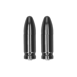 Metallic Diamond Magnetic Nipple Clamps with Bullet Detail, Silver Finish