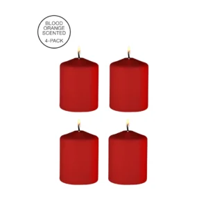 Tease Candles Sinful Set Red 4-Pack Low-Temperature Massage Candles