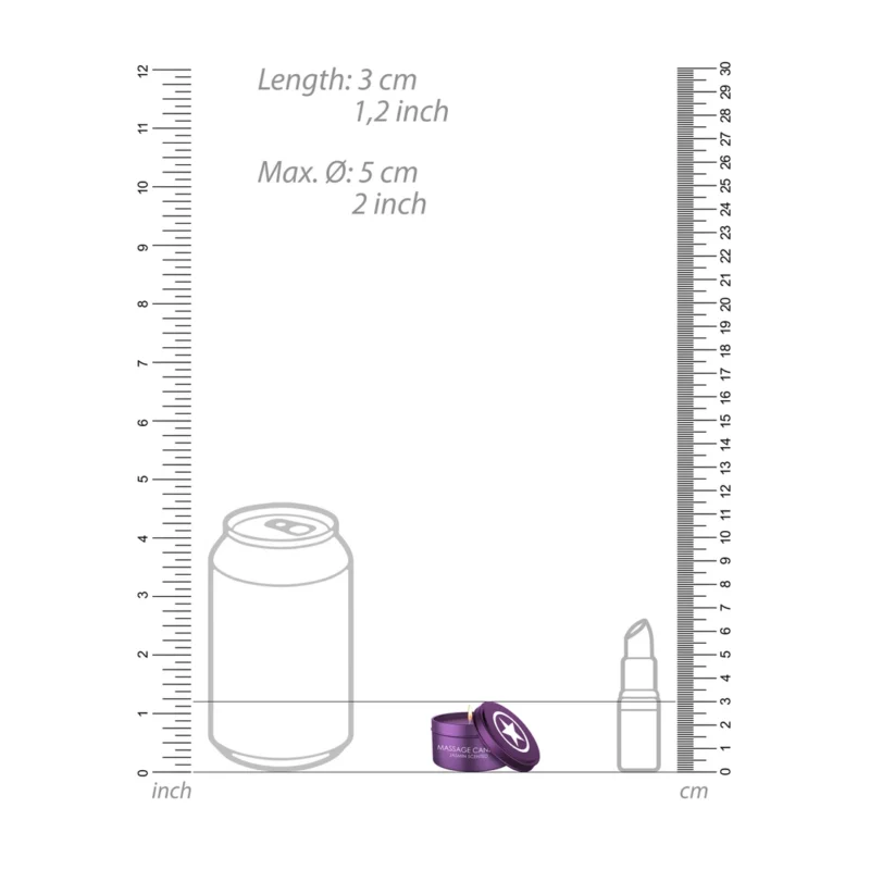 Rocks Off Mischievous Scented Massage Candle 100g Purple Tin