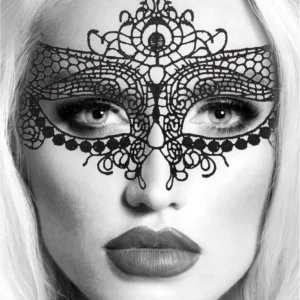 OUCH! Queen Series Lace Mask - Black, Lightweight, Eco-Friendly Design