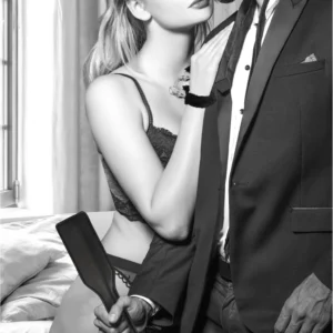 EasyToys Bondage Kit 3-Piece - Lace Mask, Leather Paddle, Furry Cuffs