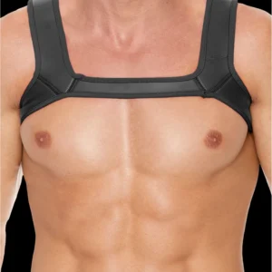 Ouch! Neoprene Chest Harness L/XL - Adjustable Black Straps