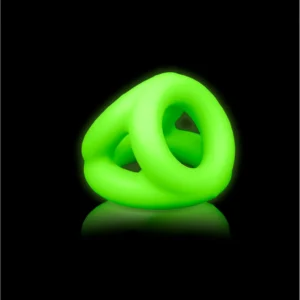 Ouch! Glow in the Dark Adjustable Ball Strap - Luminous Green Silicone