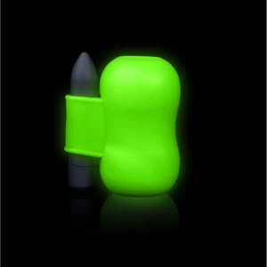 Ouch! Glow in the Dark Vibrating Intimate Device, Fluorescent Green
