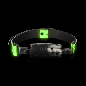 Ouch! Cylinder Gag Glow in the Dark - Neon Green Adjustable Model