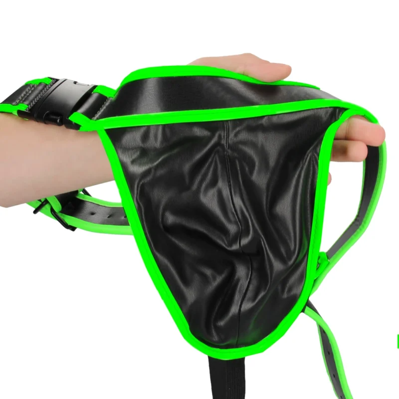 Ouch! Glow in the Dark Jockstrap S/M - Adjustable Fluorescent Harness