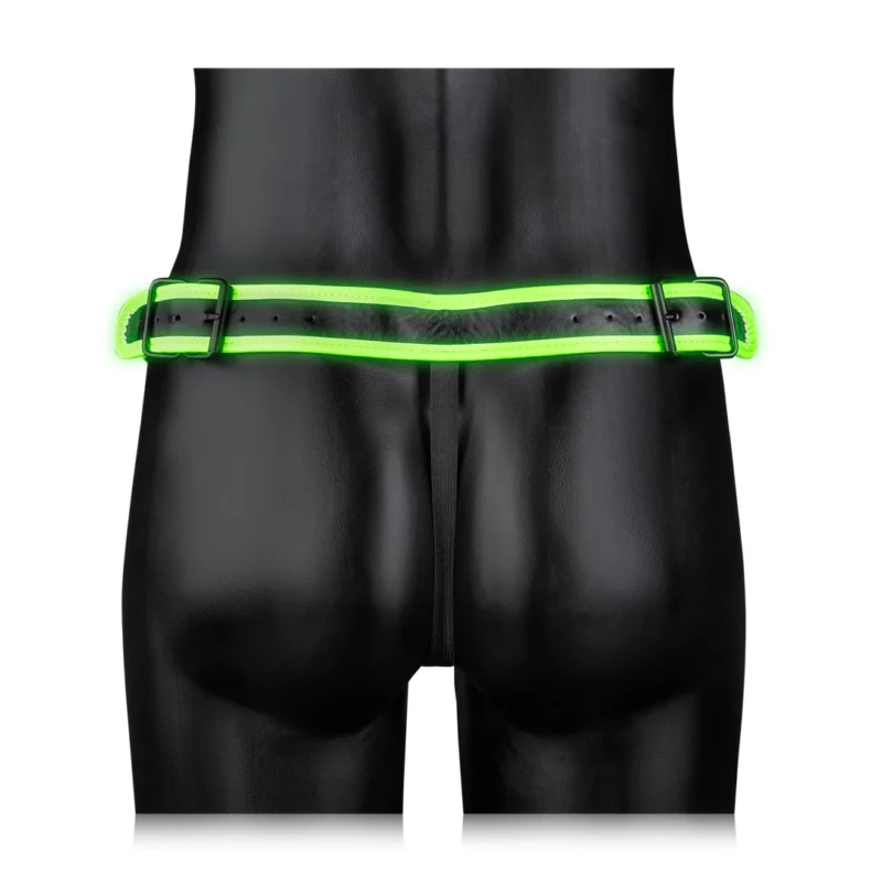 Ouch! Glow in the Dark Jockstrap S/M - Adjustable Fluorescent Harness