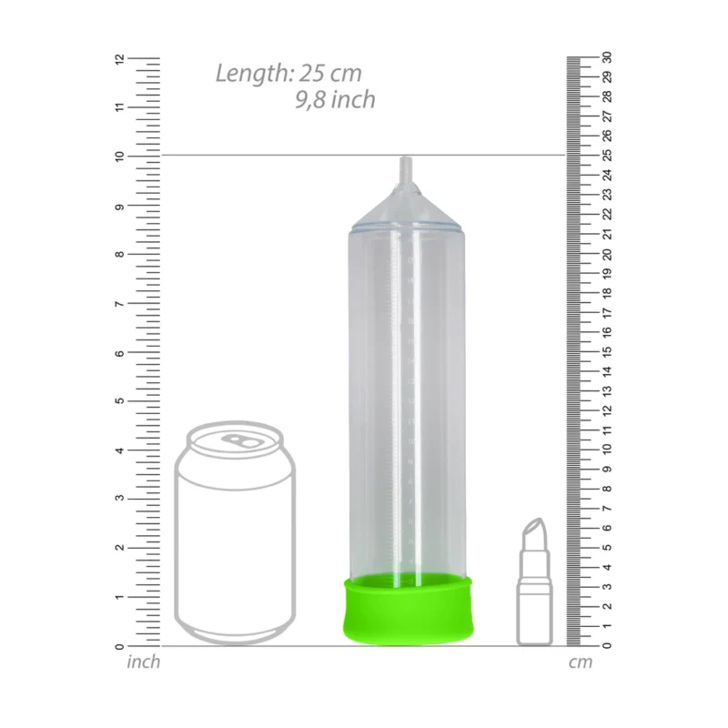 Ouch! Classic Glow-in-the-Dark Intimate Pump, Ergonomic Design, Green
