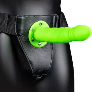 Ouch! Glow-in-the-Dark Twisted Hollow Strap-On 20cm Adjustable Model