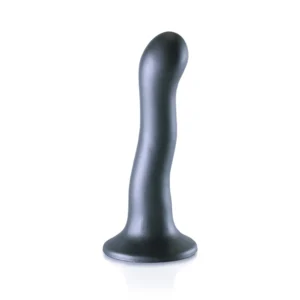 Ouch! Ultra Soft Silicone Curvy Intimate Device 17 cm Metallic Finish