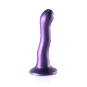 Ouch! Ultra Soft Silicone Curvy Model 17cm Metallic Suction Base
