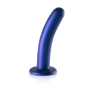 Ouch! Smooth Silicone Intimate Model Metallic 14.5cm with Suction Cup