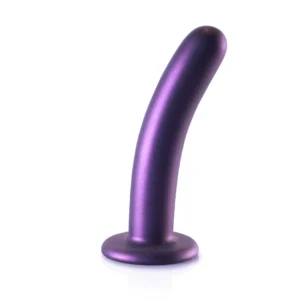 Ouch! Smooth Silicone Model 6'' Metallic - Intimate Device with Suction Cup