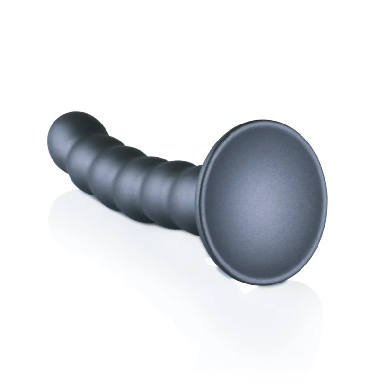 Ouch! Beaded Silicone G-Spot Intimate Device 13 cm Metallic Finish