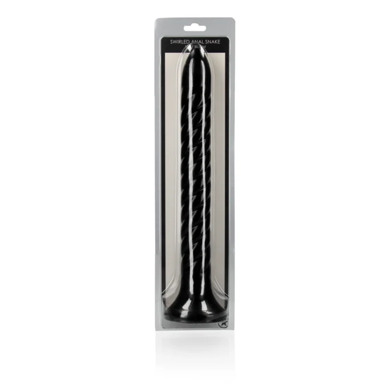 OUCH! Swirled Anal Snake 30 cm Flexible Intimate Trainer with Suction Cup