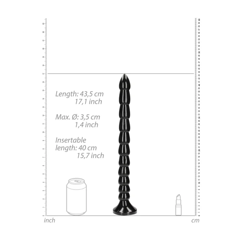 OUCH! Stacked Flexible Snake 40 cm - Anatomical Surface, Suction Base