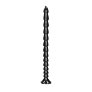 OUCH! Stacked Flexible Anal Snake 50 cm - Silicone, Suction Cup, Black