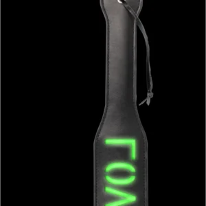Ouch! Glow in the Dark Love Paddle - Luminous Bondage Accessory