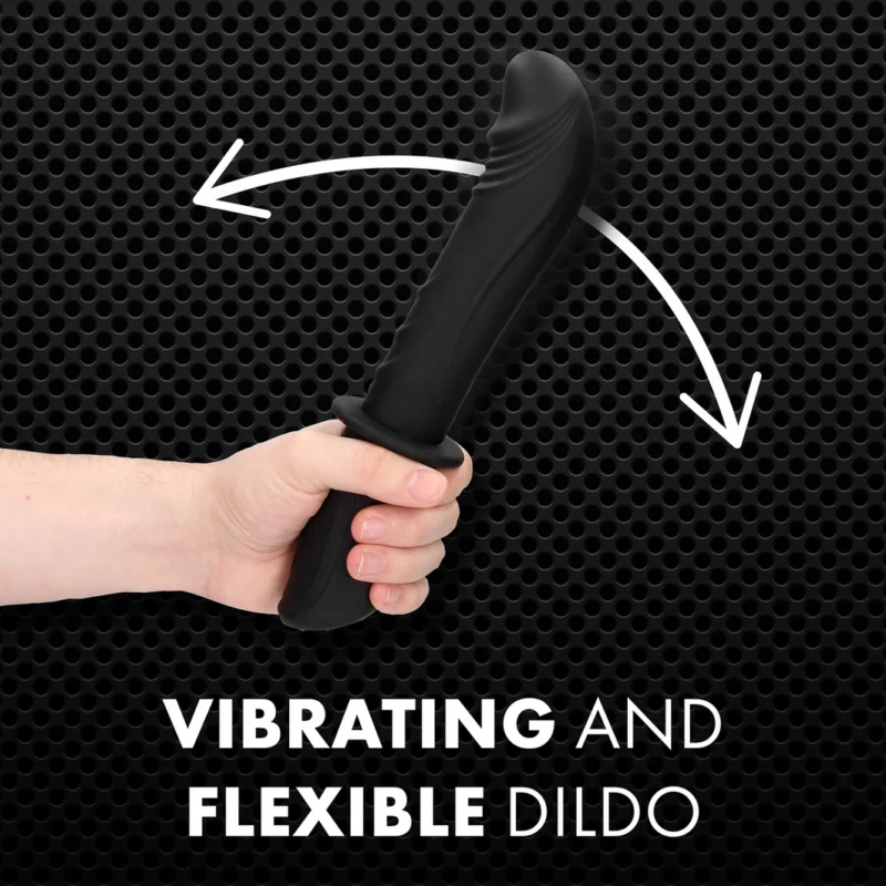 Shots Rechargeable Intimate Vibrating Device Black 10 Modes Portable