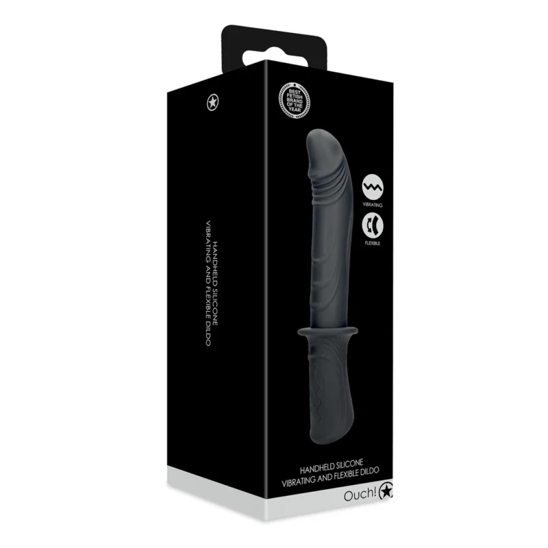 Shots Rechargeable Intimate Vibrating Device Black 10 Modes Portable