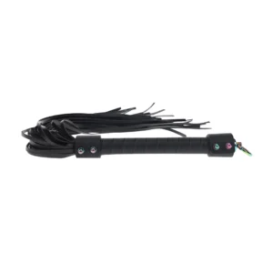 Ouch! Venice Collection Flogger Black - Bonded Leather Impact Tool