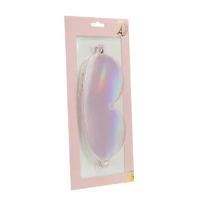 Ouch! Paris Collection Eye Mask Pink - Bonded Leather, Iridescent Finish