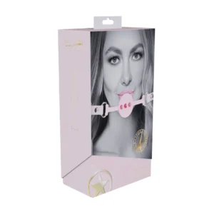Ouch! Paris Collection Silicone Breathable Ball Gag Pink Adjustable Strap