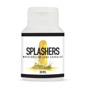 SPLASHERS Lubricant Capsules 20-Pack - Oil-Based Intimate Moisturizer