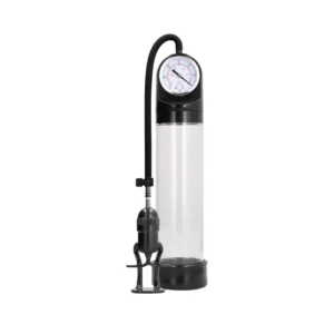 Pumped Deluxe Intimate Pump with Advanced PSI Gauge, 20cm Cylinder