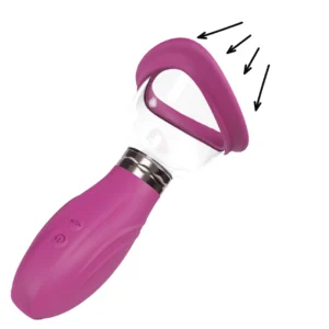 Shots Delightful Rechargeable Intimate Pump Set Pink Silicone