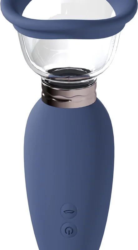 Shots Arousing Blue Įkraunamas intymios vakuuminės sistemos rinkinys
