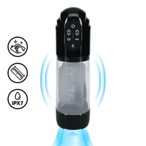 TechnoThrust Automatic Intimate Pump Black - Waterproof, Adjustable System