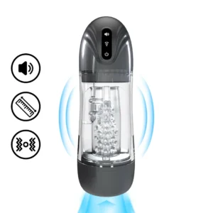 Shots SonicPull Suction & Vibration Intimate Machine Gun Metal Multimedia