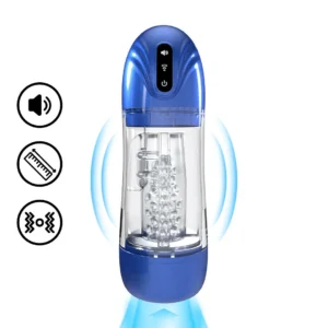 SonicPull Metallic Blue Suction & Vibration Intimate Device Multimedia