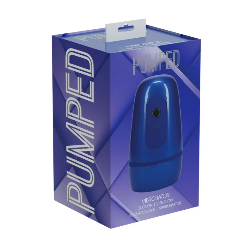 Pulsar Vibrobator Intimate Device Metallic Blue su siurbimu ir vibracija